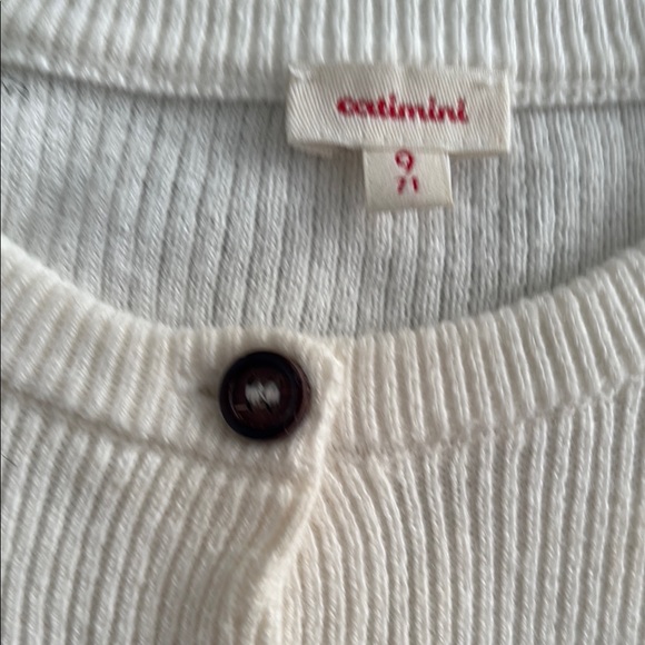 Catimini Green Green and Ecru Cardigan Set size 9 months - Picture 6 of 9